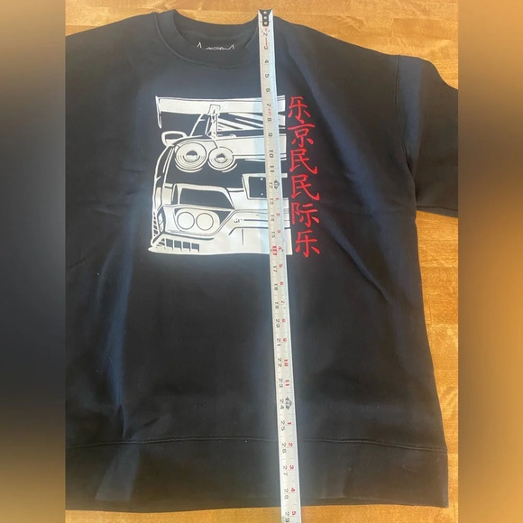 TECHBUDS APPAREL Men’s Large Black Crew Neck Sweatshirt NWT - Picture 7 of 9